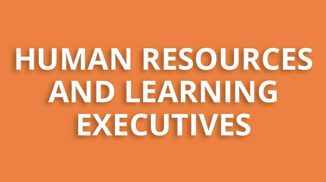 Human resources and learning executives - button