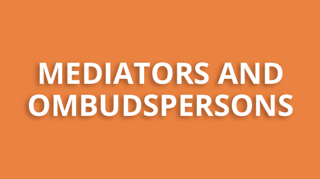 Mediators and Ombudspersons - button