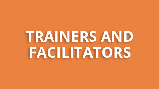 Trainers and Facilitators - button